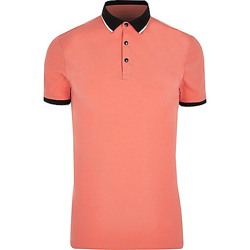 river island dresses for wedding guests,jacques-vertuk Women S Clothes Red tipped muscle fit polo shirt Polo Shirts men