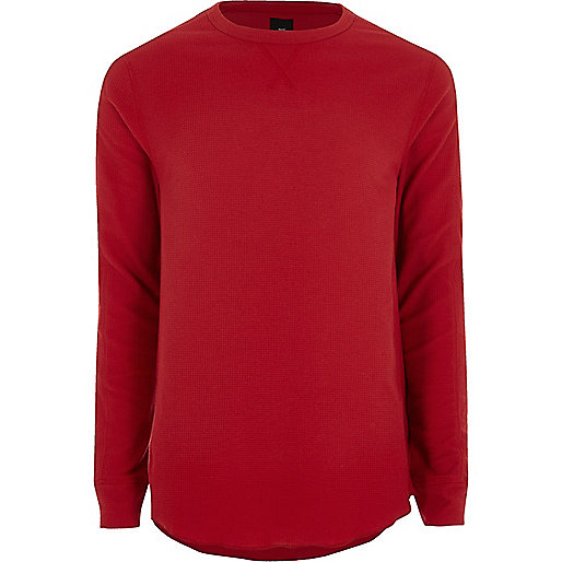 river island orange shoes,jacques-vertuk Online Shopping Ireland Red waffle slim fit long sleeve T-shirt Long Sleeve T-Shirts T-Shirts / Tanks men