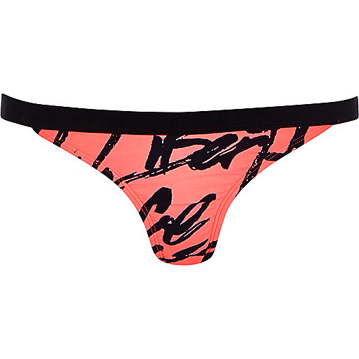 jacques-vertuk Red word print bikini bottoms 666027 women Bikinis