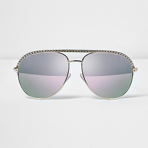 river island dress on this morning,jacques-vertuk Ladies New Arrivals Rhinestone encrusted aviator sunglasses Aviator Sunglasses Sunglasses women