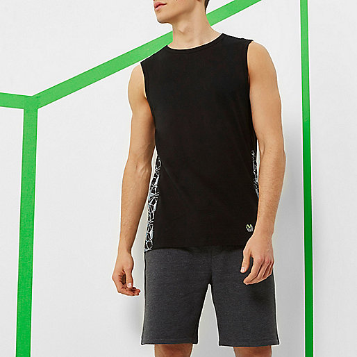 river island plus size sale,jacques-vertuk Shopping Uk RI Active black mesh print gym tank top T-Shirts / Tanks Sale men