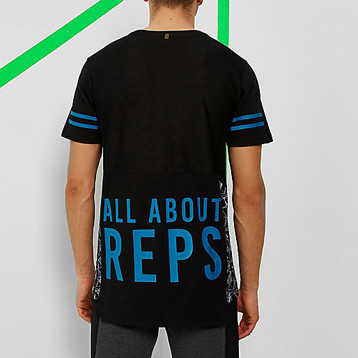 river island shoulder bag,jacques-vertuk Uk Shop Online RI Active black print mesh sports T-shirt T-Shirts / Tanks Sale men