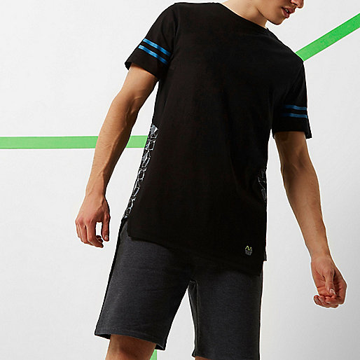 river island shoulder bag,jacques-vertuk Uk Shop Online RI Active black print mesh sports T-shirt T-Shirts / Tanks Sale men