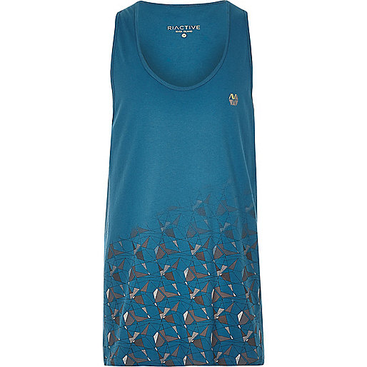 river island sequin dress,Riverilands RI Active blue print gym tank T-Shirts / Tanks Sale men