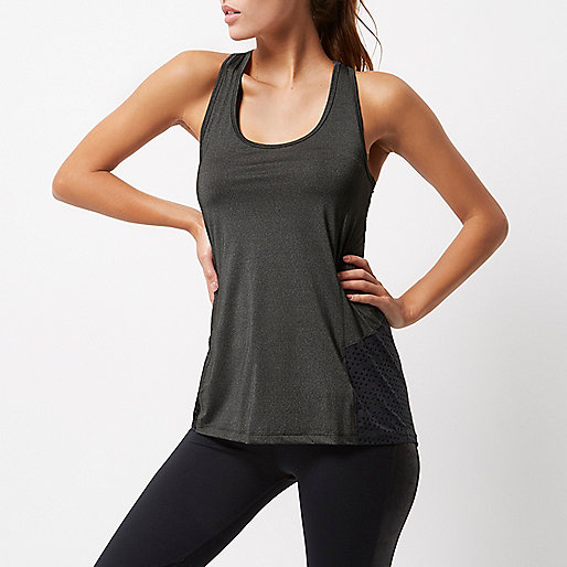 river island sale plus,jacques-vertuk Usa RI Active charcoal mesh sports top T-Shirts & Tanks Sale women