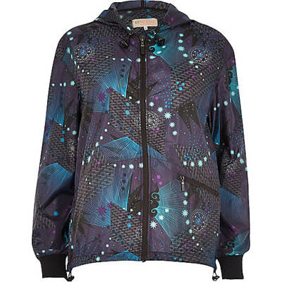 river island slippers for women,jacques-vertuk River RI Active green printed hoodie rain jacket Coats / Jackets Sale women