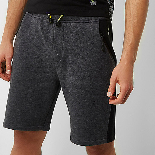 river island us sale,jacques-vertuk Online Mens RI Active grey panel sports sweat shorts Shorts Sale men