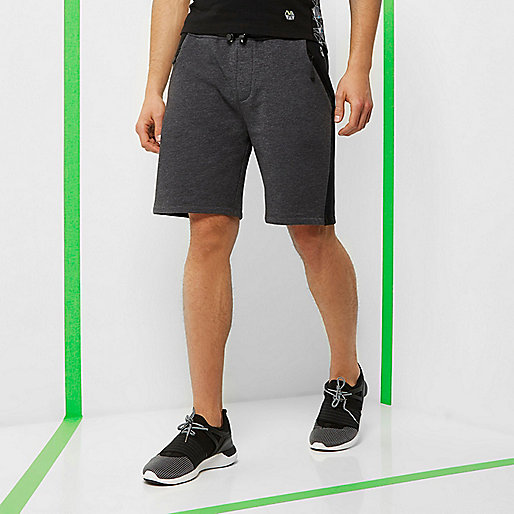 river island us sale,jacques-vertuk Online Mens RI Active grey panel sports sweat shorts Shorts Sale men