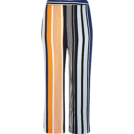 asos river island sale,jacques-vertuk Online RI Plus blue stripe palazzo pants women 690952