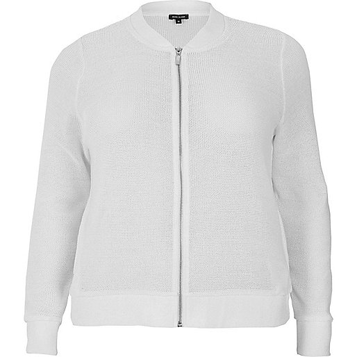 silver beach bag river island,jacques-vertuk Sale RI Plus white knit bomber jacket women 688147