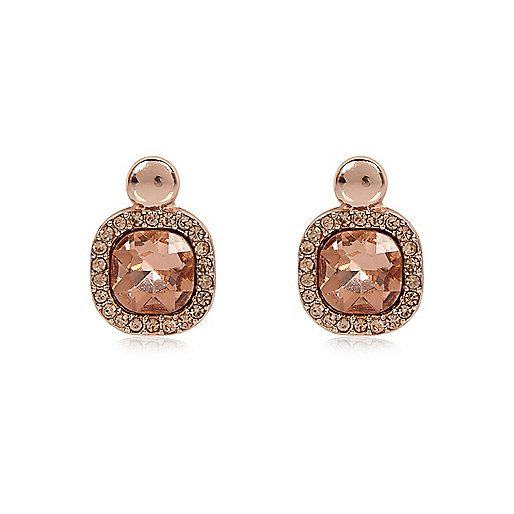 jacques-vertuk Rose gold gemstone stud earrings 684410 women Jewellery Earrings