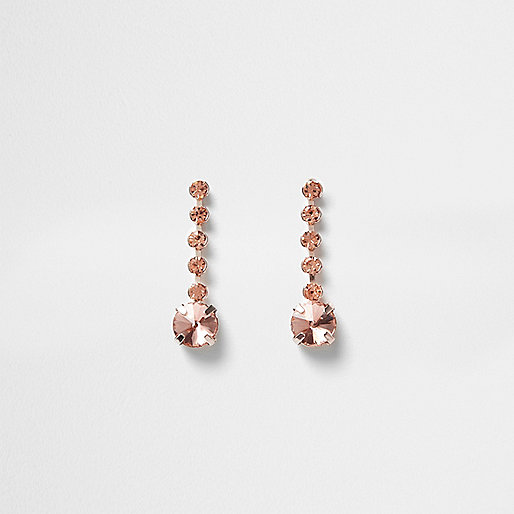 jacques-vertuk Rose gold tone cup chain drop earrings 707937 women Jewellery Earrings