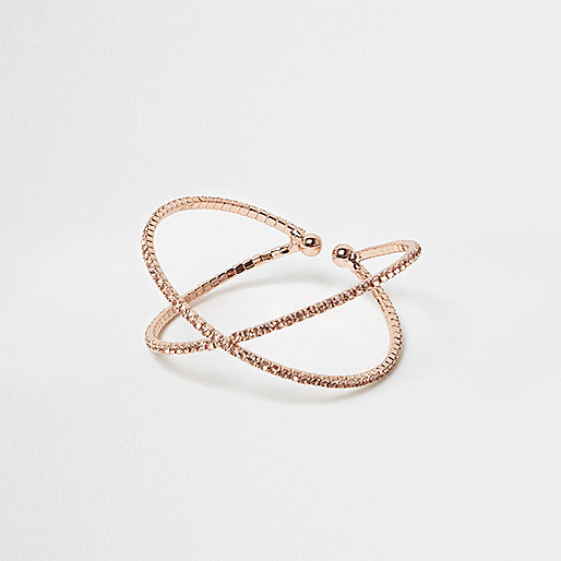 river island bank holiday sale,jacques-vertuk Apparel Rose gold tone rhinestone pave kiss bracelet Bracelets Jewelry women