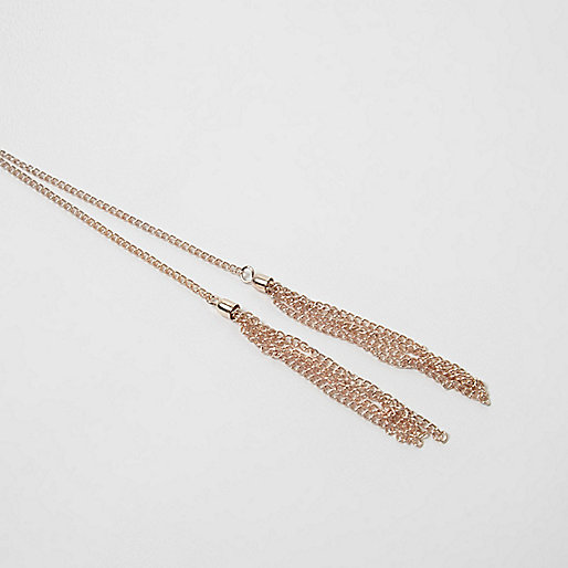 river island sliders wide fit,jacques-vertuk Stores Rose gold tone tassel chain choker multipack women 708754