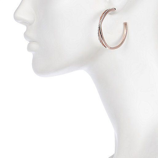 mens boots sale river island,jacques-vertuk 16 Rose gold tone twist hoop earrings Earrings Jewelry women