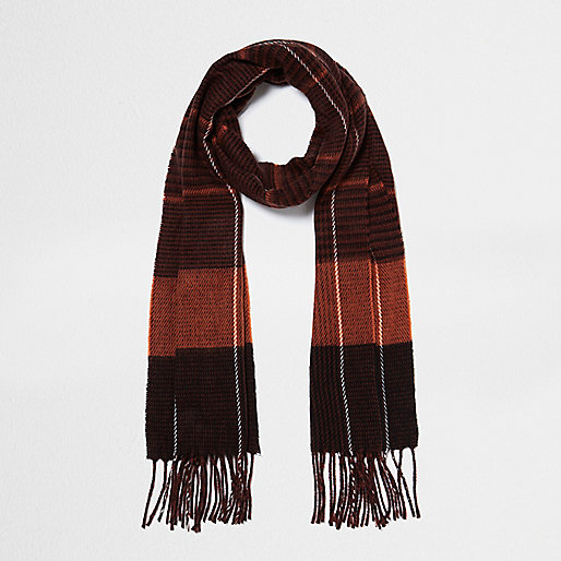 river island ladies watches sale,Womens Chinos jacques-vertuk Rust orange check scarf Scarves Accessories women