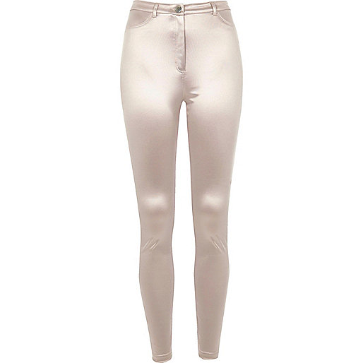 jacques-vertuk Shiny grey tube pants 693213 women Trousers