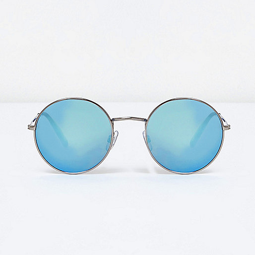 river island pink skirt,jacques-vertuk Sale Silver circle lens blue mirror sunglasses Retro Sunglasses Sunglasses men