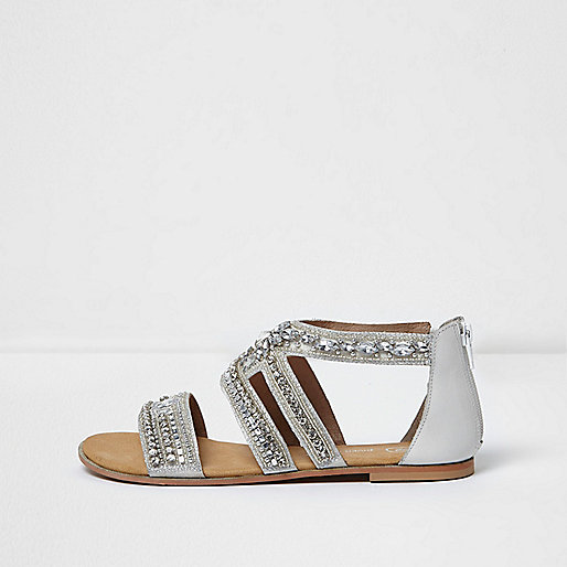 jacques-vertuk Silver embellished sandals 698731 women Shoes / Boots