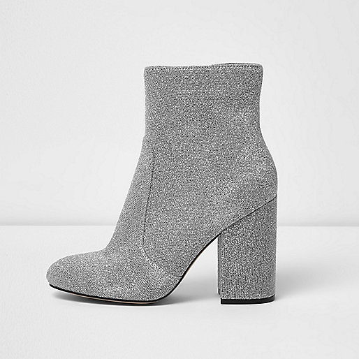 river island patent ankle boots,jacques-vertuk Shopping Silver glitter block heel sock boots Shoes / Boots Sale women