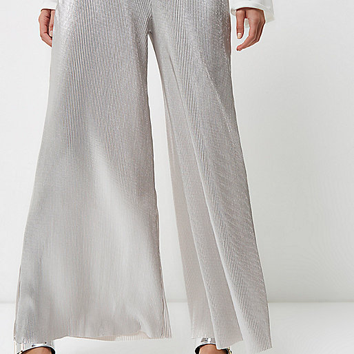 river island platform wedges,jacques-vertuk Last Season Silver metallic wide leg palazzo pants Pants Sale women