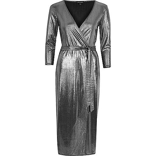 next river island purse,jacques-vertuk Online Shop Nederland Silver plunge wrap dress Dresses Sale women