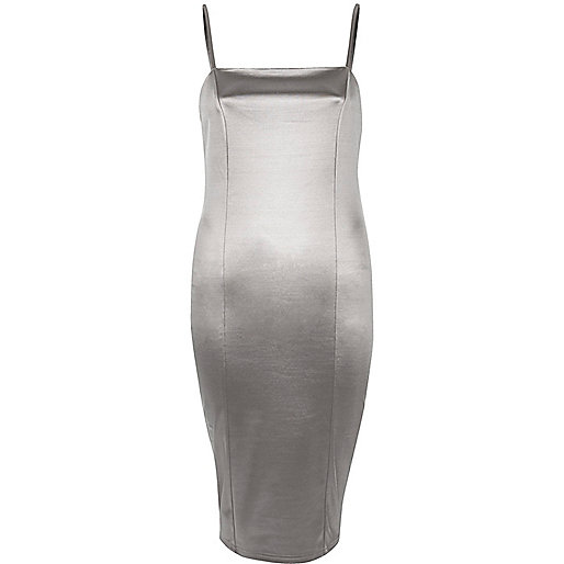 jacques-vertuk Silver strappy stretch bodycon dress 691407 women Dresses