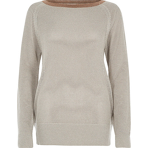 jacques-vertuk Silver tipped raglan sleeve sweater 704884 women Knitwear Knitted Tops