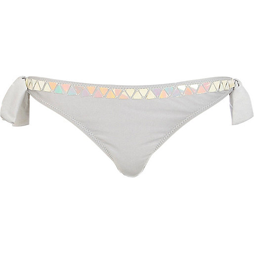 jacques-vertuk Silver triangle sequin bikini bottoms 632724 women Bikinis