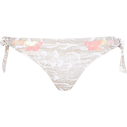 river island coat cream,jacques-vertuk Cream Floral Kimono Snake design bikini bottom Bikinis Sale women