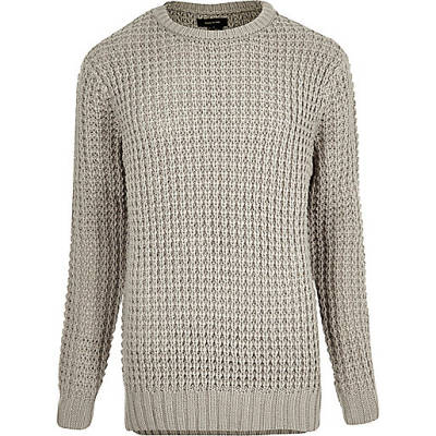 jacques-vertuk Stone chunky waffle sweater 296702 men Jumpers / Cardigans