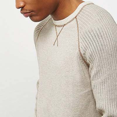 river island sale plus size,jacques-vertuk Online Stone knit raglan sleeve sweater men 299616