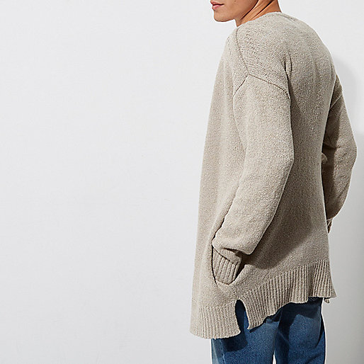 dark blue slim fit dylan jeans,jacques-vertuk 12 Stone knit slouch cardigan Cardigans Sweaters / Cardigans men