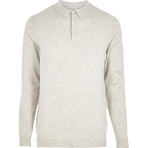 jacques-vertuk Stone long sleeve polo shirt 295210 men Jumpers / Cardigans