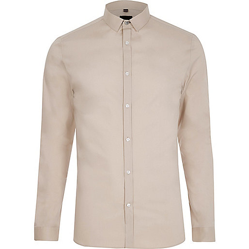 river island monogram trainers,Shopping At jacques-vertuk Stone long sleeve skinny fit smart shirt Shirts Sale men