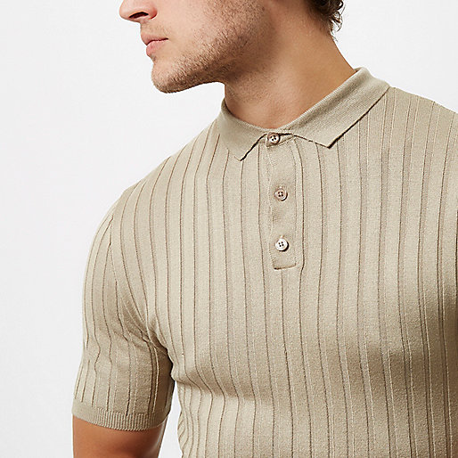 river island gold espadrilles,jacques-vertuk Outlet Store Uk Stone ribbed muscle fit polo shirt Sweaters / Cardigans Sale men