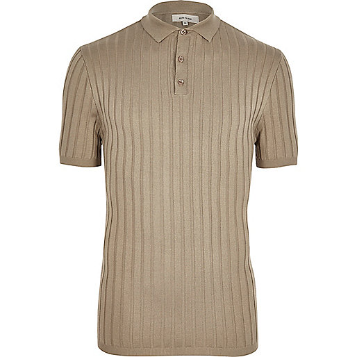 river island paisley dress,jacques-vertuk Online Stone ribbed muscle fit polo shirt men 297543