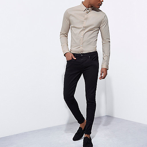 river island dogtooth coat,jacques-vertuk Clothes And Shoes Stone skinny long sleeve shirt Shirts Sale men