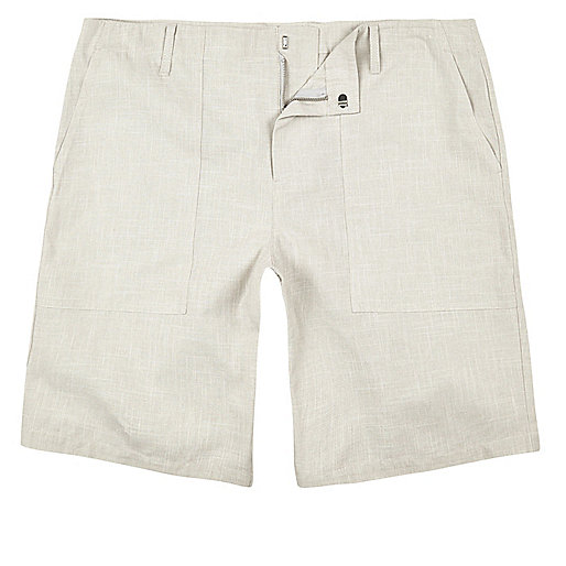 jacques-vertuk Stone smart textured chino shorts 292421 men Shorts