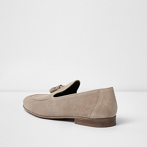 www river island sale,jacques-vertuk Dress Pink Stone suede tassel loafers Shoes Shoes / Boots men