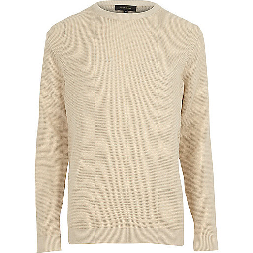 river island in store sale,jacques-vertuk Going Out Dresses Stone textured crew neck sweater Sweaters / Cardigans Sale men