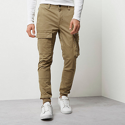 jacques-vertuk Tan cargo skinny fit pants 299845 men Trousers Casual Trousers