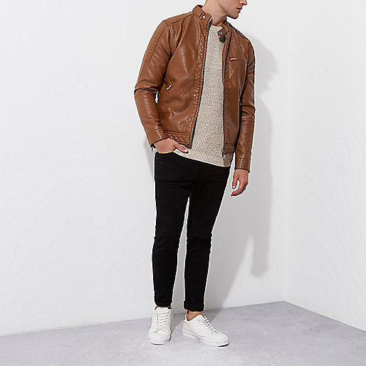 river island green frill dress,jacques-vertuk Black Dress White Collar Tan faux leather racer jacket Jackets Coats / Jackets men