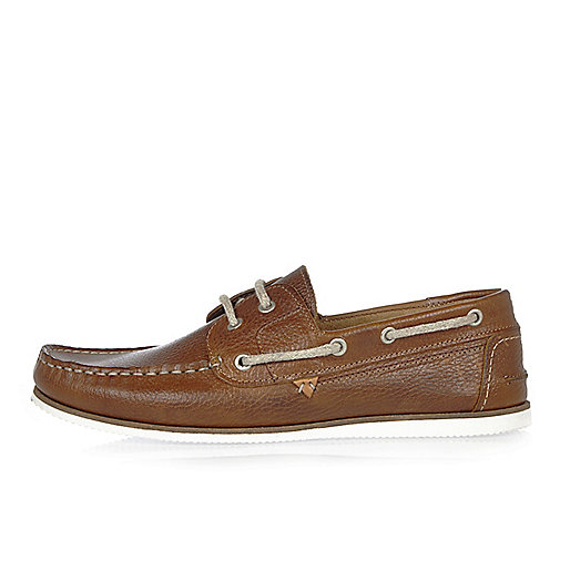 jacques-vertuk Tan leather boat shoes 294666 men Shoes / Boots Shoes