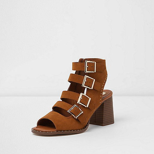 river island shoes womens sale,jacques-vertuk Dresses Online Uk Tan multi buckle block heel sandals Sandals Shoes / Boots women