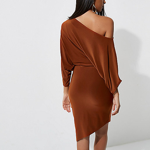 espadrille sandals river island,jacques-vertuk Ireland Tan ruched side batwing sleeve midi dress women 708819