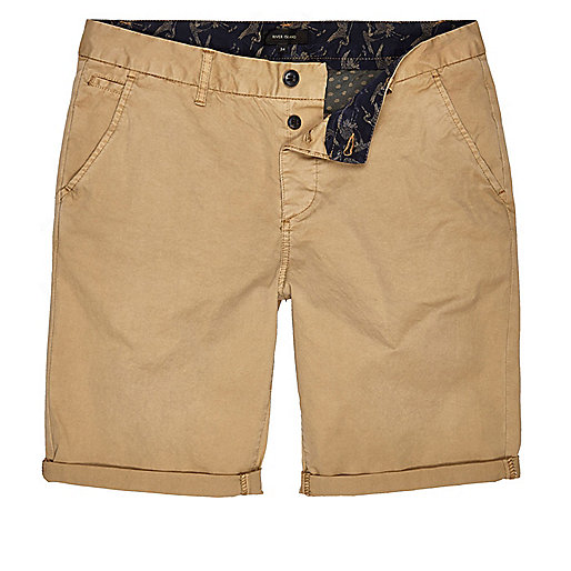 jacques-vertuk Tan slim fit chino shorts 283173 men Shorts