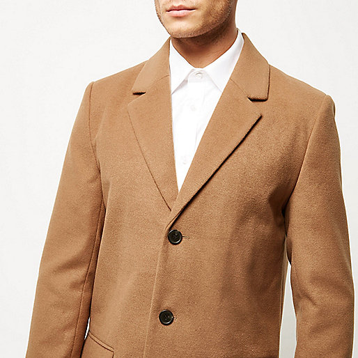 river island coated molly jeans,Www Riverisland Com Uk Clothes Tan smart overcoat Coats Coats / Jackets men