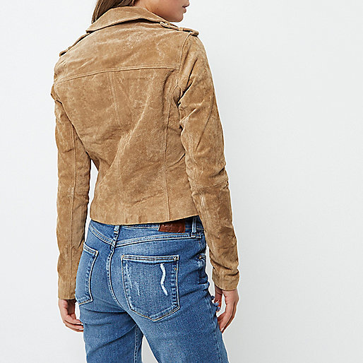 river island sale when,Womens Sale jacques-vertuk Tan suede biker jacket Coats / Jackets Sale women