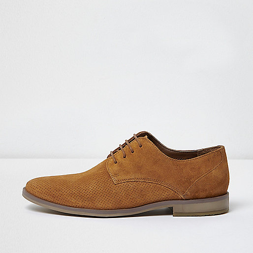 river island pyjama sale,jacques-vertuk UK Tan suede perforated derby shoes men 301836